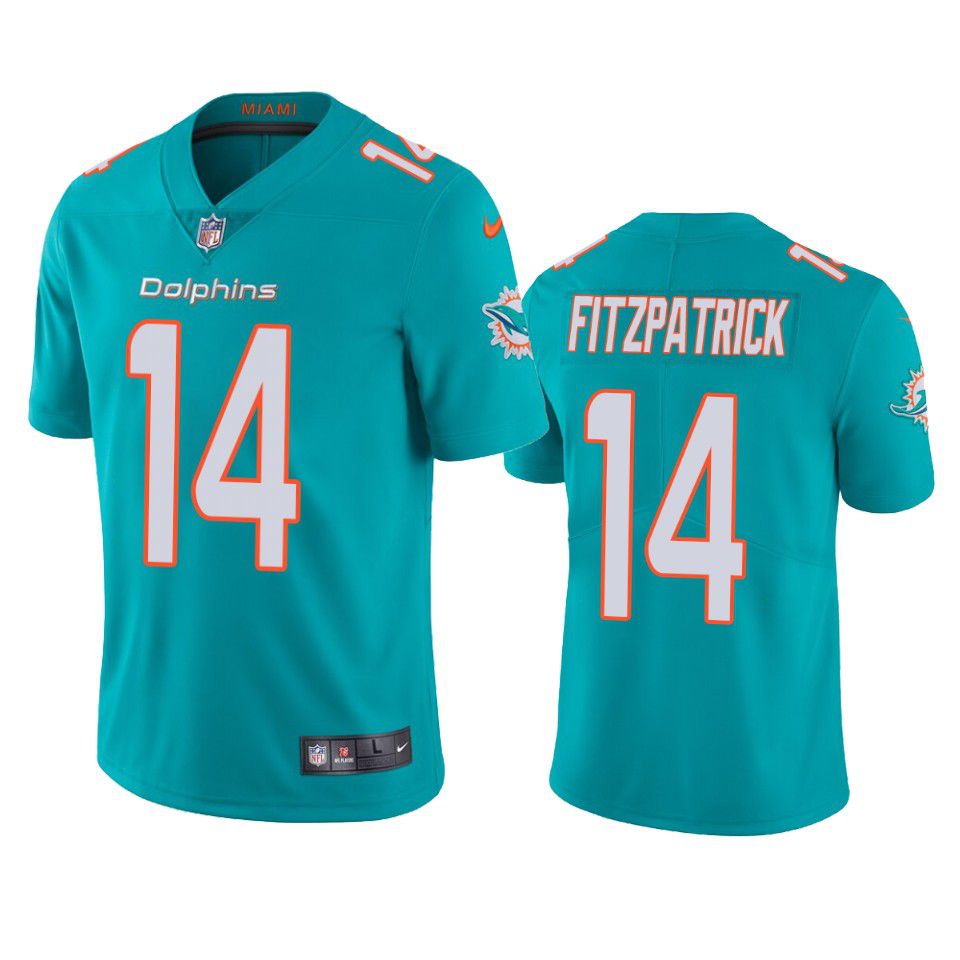 Men Miami Dolphins #14 Ryan Fitzpatrick Nike Green Limited NFL Jersey